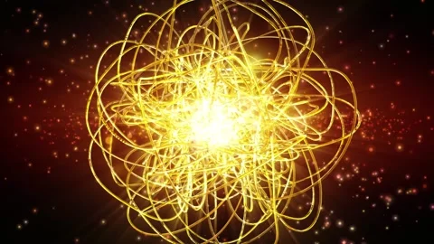 Abstract background shiny futuristic object particles dust energy moving loop Stock-Footage 164722038