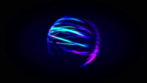 Abstract background shiny futuristic openwork structure transforms rotating loop Video stock 160394984