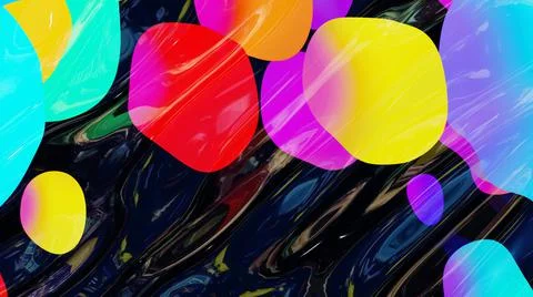 Abstract background of shiny glossy surface like wavy transparent liquid with 스톡 일러스트