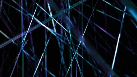 Abstract background shiny lines stripes beams structure rotating loop Stock-Footage 155279796