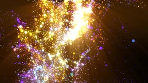 Abstract background shiny particles and energy liquid flow fluctuating Stock Footage 165979108
