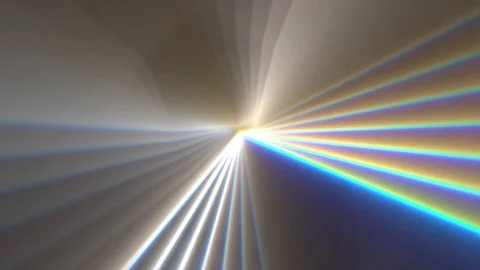 Abstract background shiny rainbow lights rotating seamless loop motion graphics Stock Footage 111999987