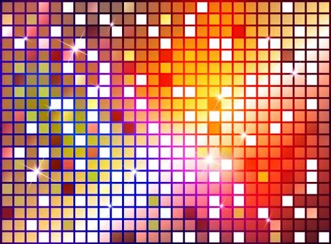 Abstract background with shiny shapes Stock-Illustration