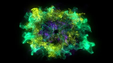 Abstract background with Shockwave explosion on black backdrop Stock Illustration