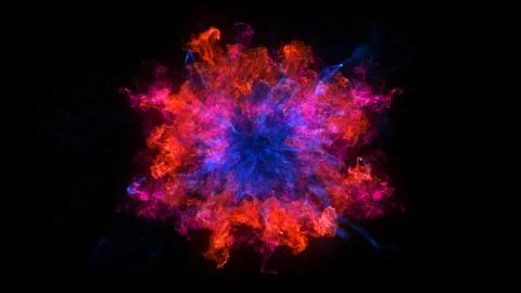 Abstract background with Shockwave explosion on black backdrop Stock Illustration