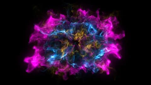 Abstract background with Shockwave explosion on black backdrop Stock Illustration