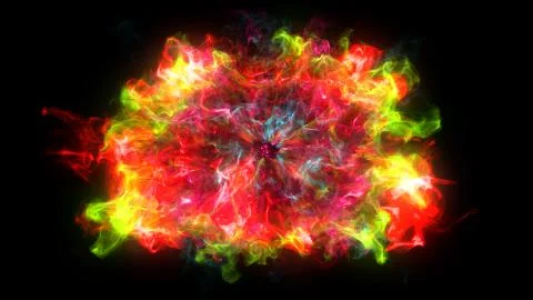 Abstract background with Shockwave explosion on black backdrop Stock Illustration