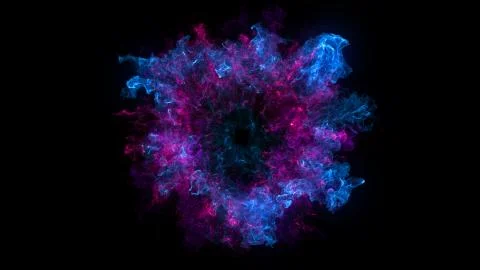 Abstract background with Shockwave explosion on black backdrop Stock Illustration