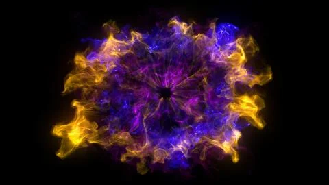 Abstract background with Shockwave explosion on black backdrop Stock Illustration