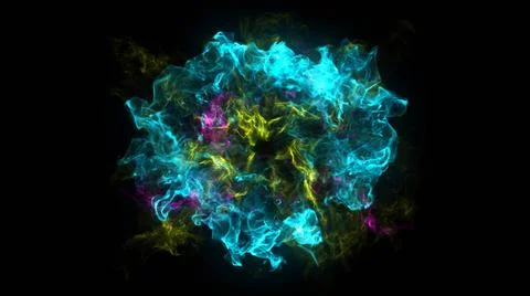 Abstract background with Shockwave explosion on black backdrop. Technology... Stock Photos