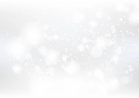 Abstract background, silver and white dust particles scatter and stars scatter Stock Illustration