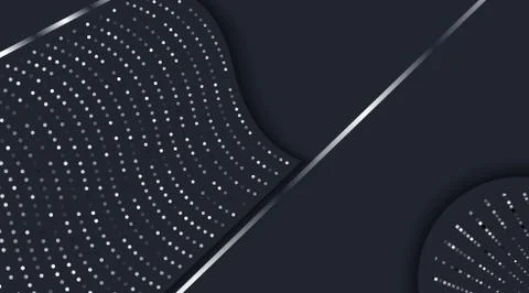 Abstract Background Silver metallic dark with glitter Stock Illustration