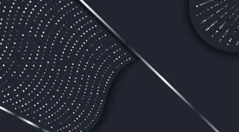 Abstract Background Silver metallic dark with glitter Stock Illustration