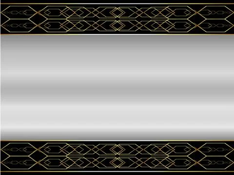 Abstract background silver metallic Stock Illustration