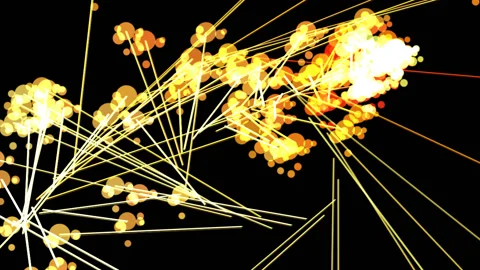 Abstract background similar to scattering dandelion achenes Stock Footage 148662215