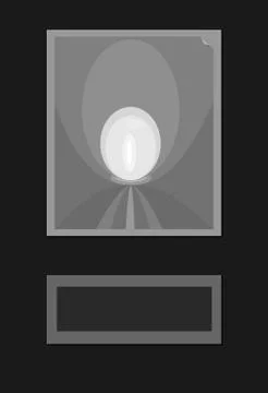 Abstract background of simple black gray white shapes Stock Illustration