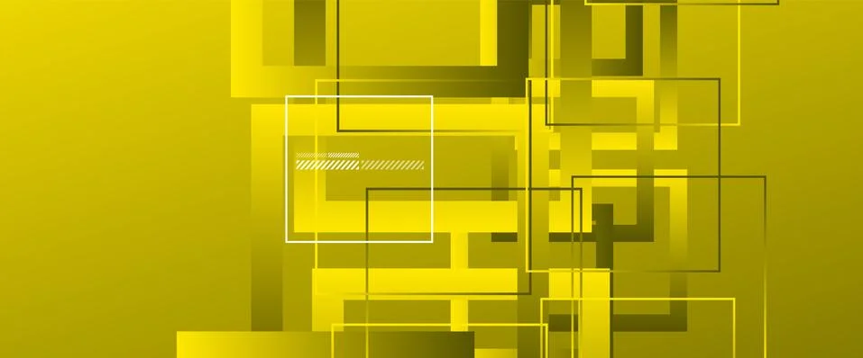 Abstract background with simple square or rectangle geometrical shapes Stock Illustration