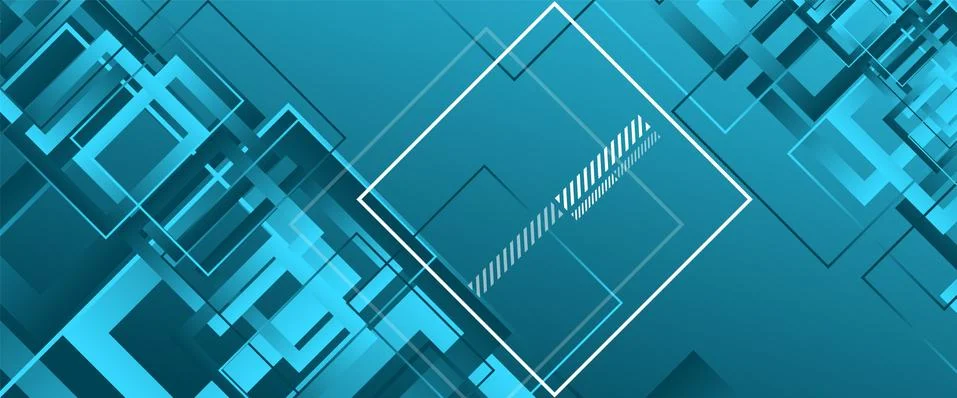 Abstract background with simple square or rectangle geometrical shapes Stock Illustration