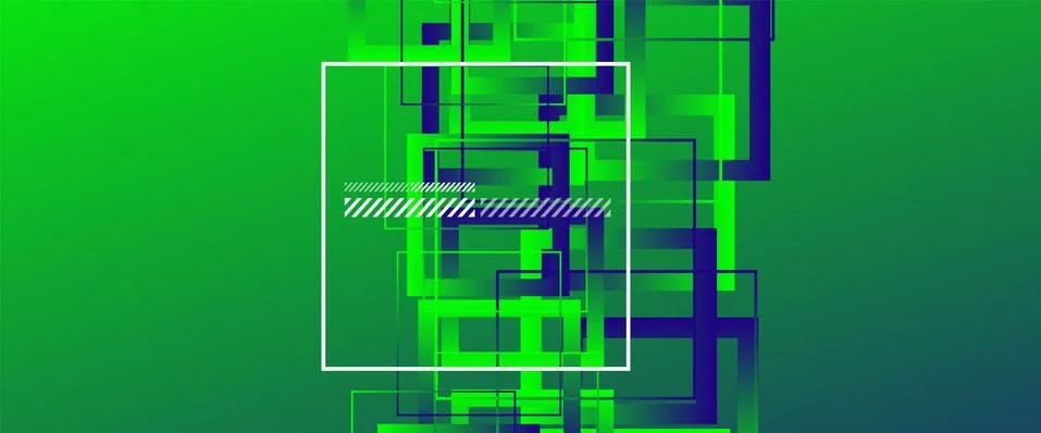 Abstract background with simple square or rectangle geometrical shapes Stock Illustration