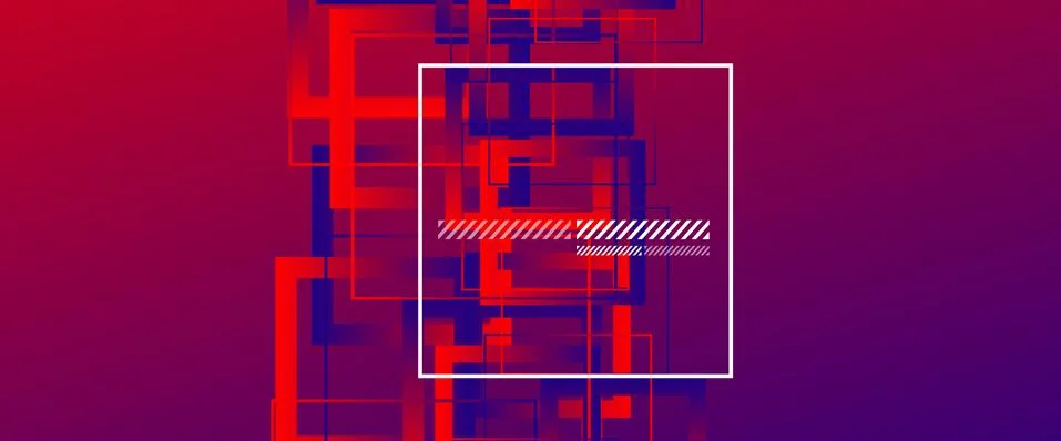 Abstract background with simple square or rectangle geometrical shapes Stock Illustration