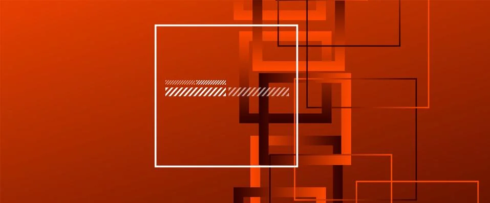 Abstract background with simple square or rectangle geometrical shapes Stock Illustration