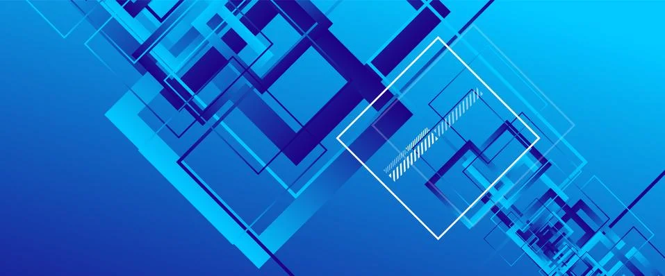 Abstract background with simple square or rectangle geometrical shapes Stock Illustration