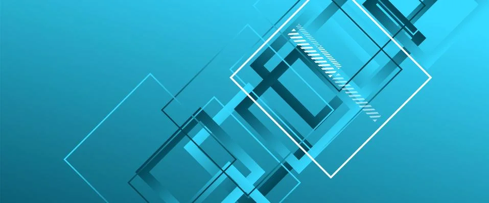 Abstract background with simple square or rectangle geometrical shapes Stock Illustration