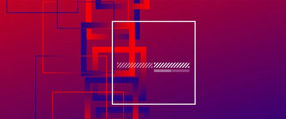Abstract background with simple square or rectangle geometrical shapes Stock Illustration