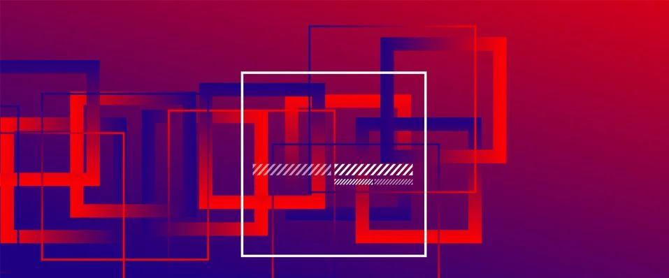 Abstract background with simple square or rectangle geometrical shapes Illustrazione stock