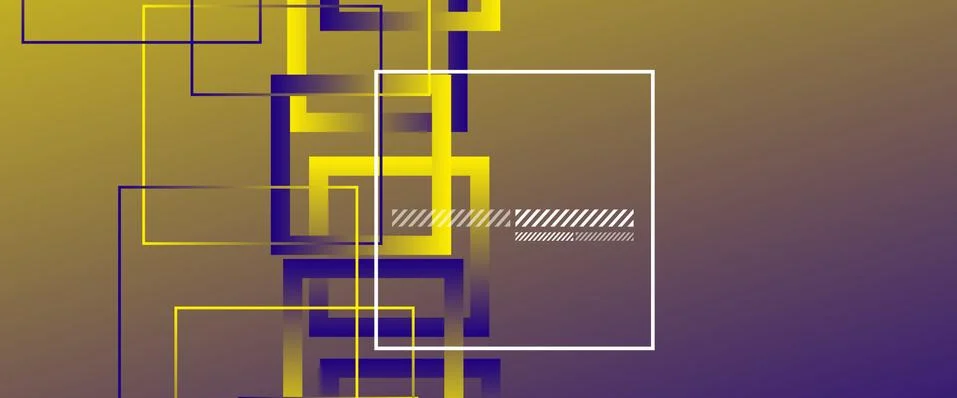 Abstract background with simple square or rectangle geometrical shapes Stock Illustration