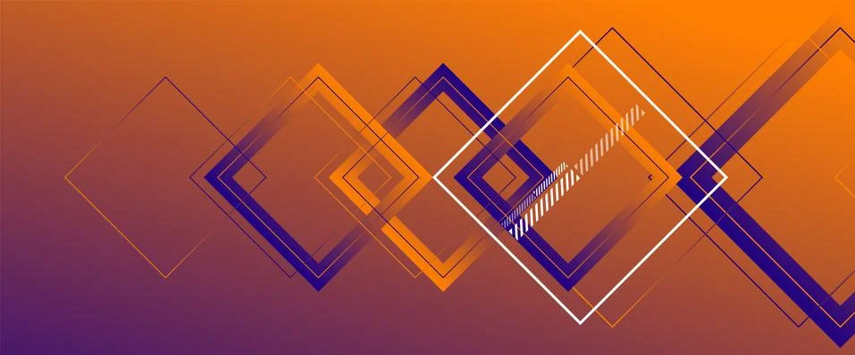 Abstract background with simple square or rectangle geometrical shapes Stock Illustration