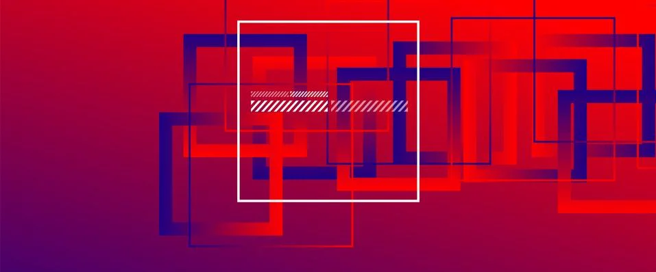 Abstract background with simple square or rectangle geometrical shapes Stock Illustration