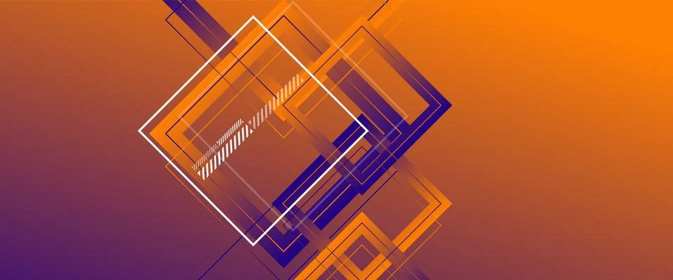 Abstract background with simple square or rectangle geometrical shapes Stock Illustration