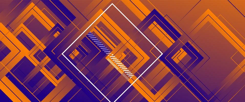 Abstract background with simple square or rectangle geometrical shapes Stock Illustration