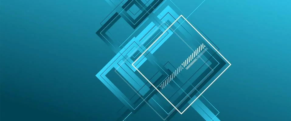 Abstract background with simple square or rectangle geometrical shapes Illustrazione stock