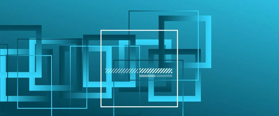 Abstract background with simple square or rectangle geometrical shapes Stock Illustration