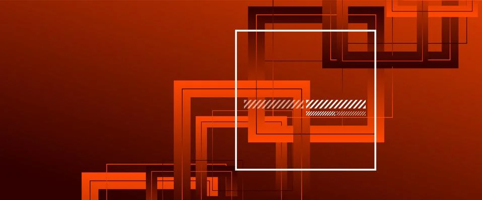 Abstract background with simple square or rectangle geometrical shapes Stock Illustration