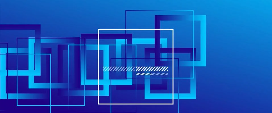 Abstract background with simple square or rectangle geometrical shapes Stock Illustration