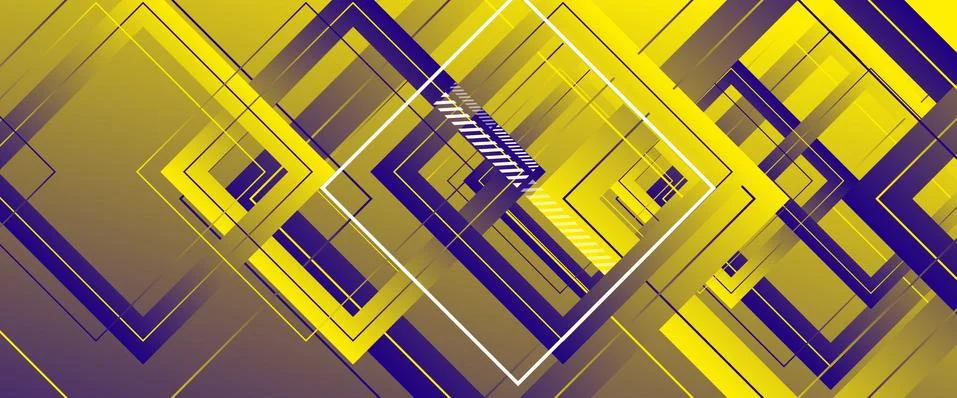 Abstract background with simple square or rectangle geometrical shapes Stock Illustration