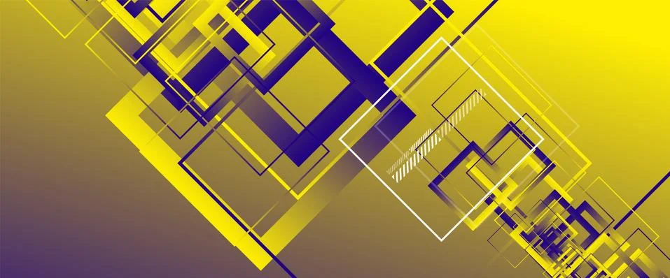 Abstract background with simple square or rectangle geometrical shapes Stock Illustration