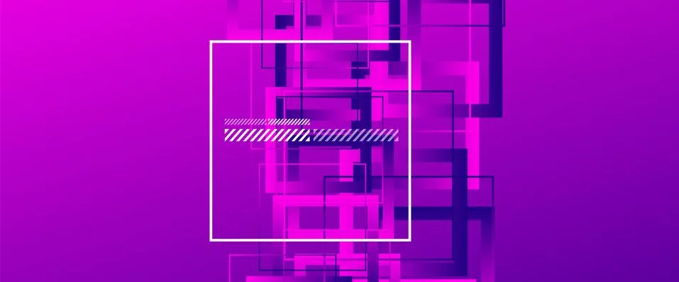 Abstract background with simple square or rectangle geometrical shapes Stockillustratie