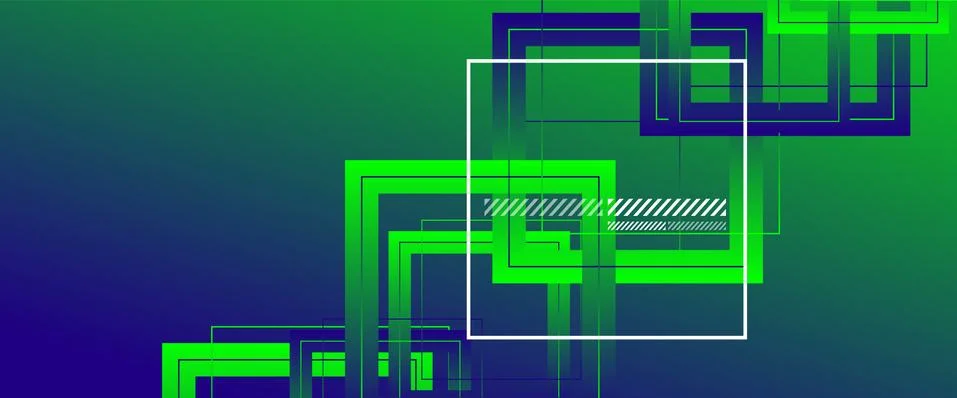 Abstract background with simple square or rectangle geometrical shapes Illustrazione stock