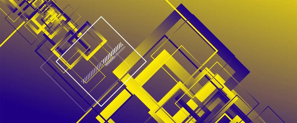 Abstract background with simple square or rectangle geometrical shapes Stock Illustration