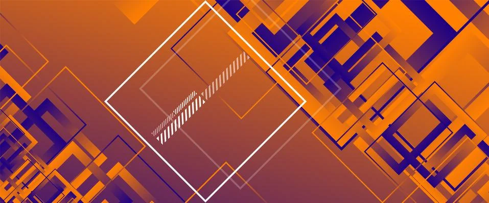 Abstract background with simple square or rectangle geometrical shapes Stock Illustration