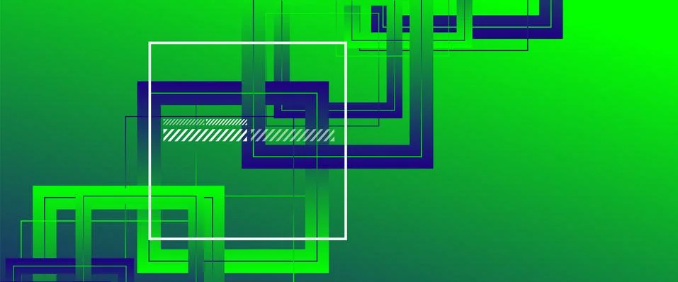 Abstract background with simple square or rectangle geometrical shapes Stock Illustration