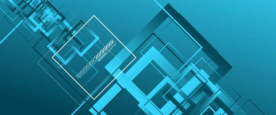 Abstract background with simple square or rectangle geometrical shapes Stock Illustration