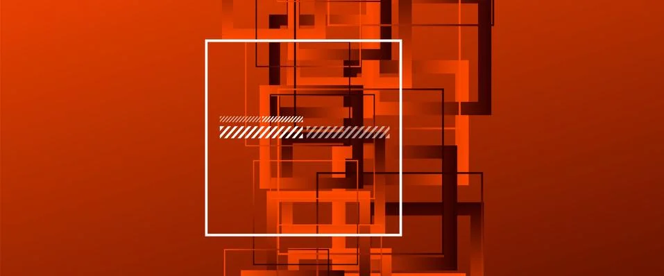 Abstract background with simple square or rectangle geometrical shapes 스톡 일러스트