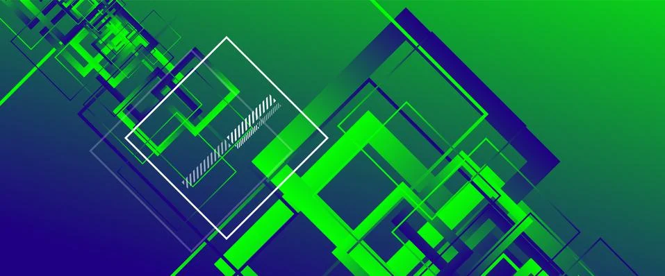 Abstract background with simple square or rectangle geometrical shapes Stock Illustration