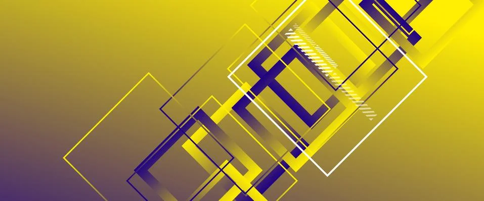 Abstract background with simple square or rectangle geometrical shapes Stock Illustration