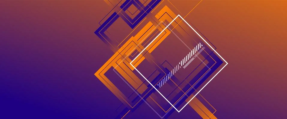 Abstract background with simple square or rectangle geometrical shapes Illustrazione stock